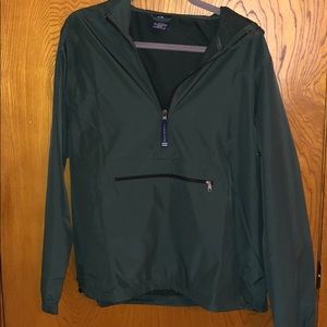 Dark Green Raincoat